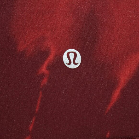 Lululemon Wunder Train High Rise Short 8" Sun Bleached Wash Red Merlot Size 4 - Picture 4 of 7